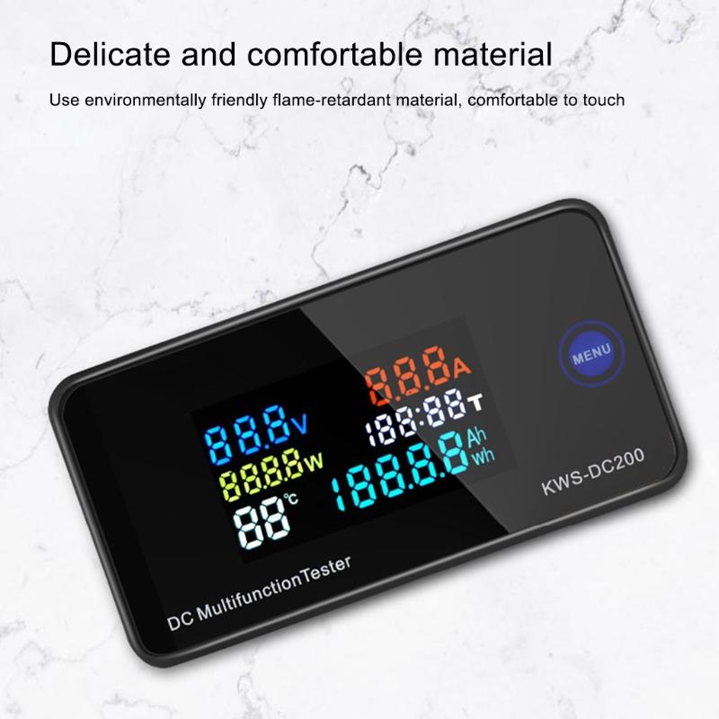 Digital LCD Voltmeter Ammeter 10/50/100A Current Power Energy Meter 0-200V 10/50/100A  DC Multifuntional Tester
