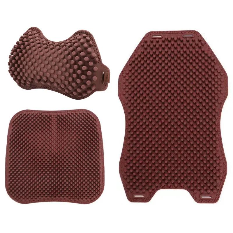 3-teiliges Set aus Autokissen, Autokissen, Silikon-Autokissen, druckreduzierende und bequeme Nackenschutz-Kopfstützen