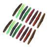 16pcs Soft Lure TPR Bite Resistant Hidden Hook Tip Built In Ringing Bead Soft Stick Baits Worms for