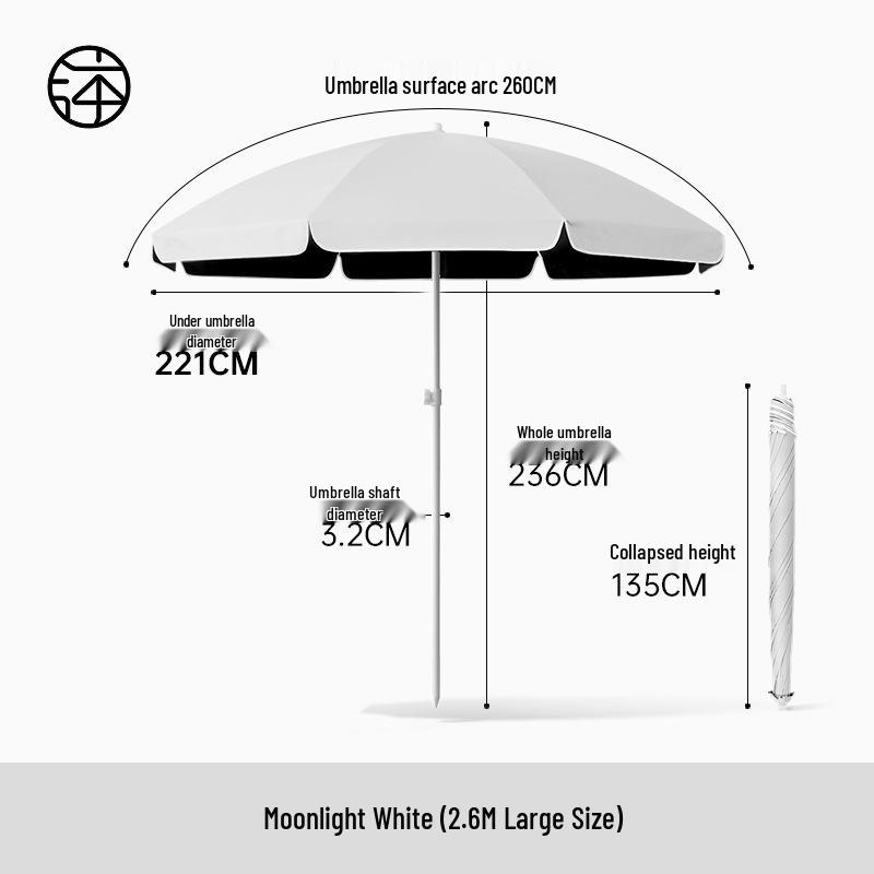 Large Outdoor Sunshade Commercial Stall Umbrella