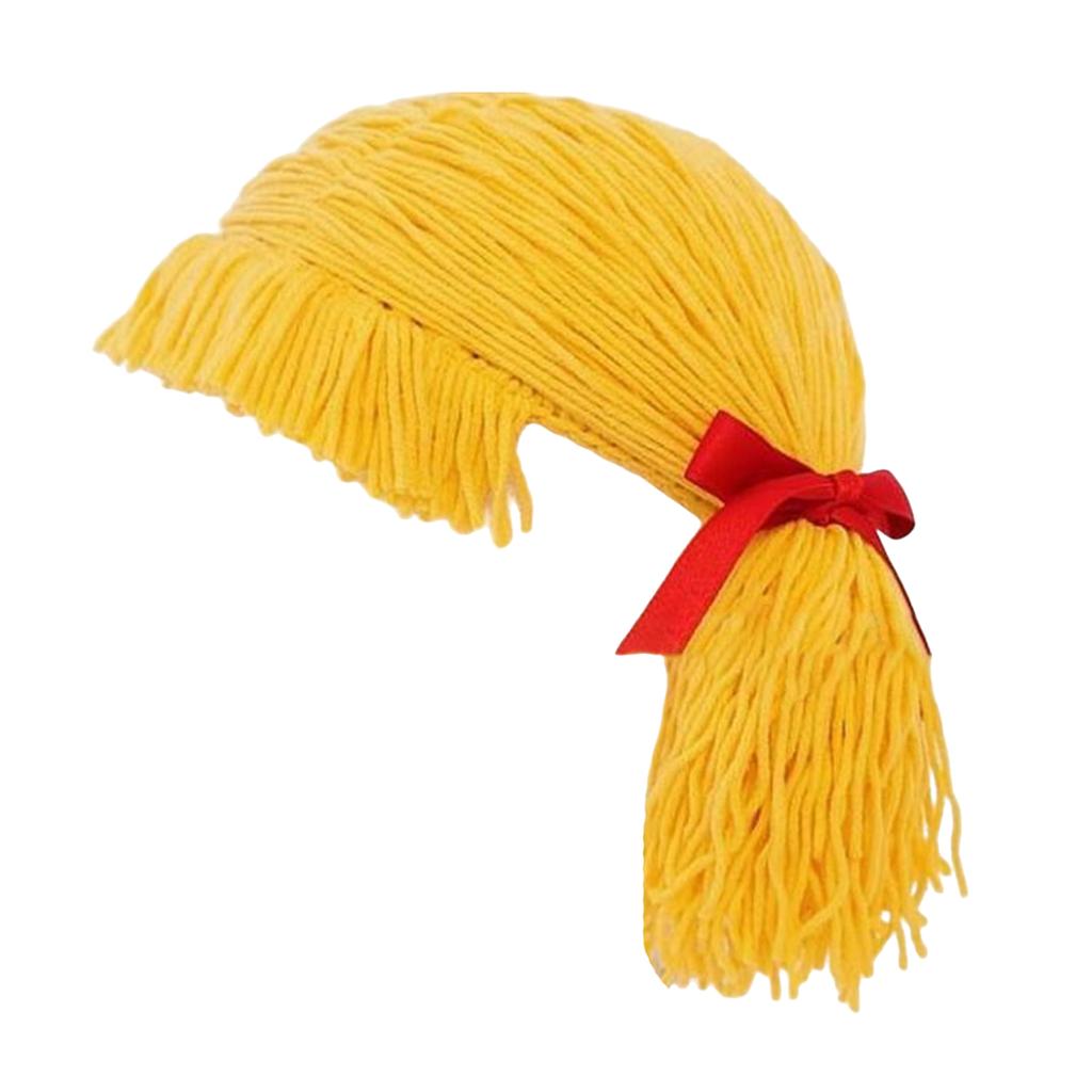 Perucă artizanală pentru copii, cu breton, pentru iarnă, căldură și farmec, partea centrală a împletiturii, pălărie, caschetă, cosplay, pălării