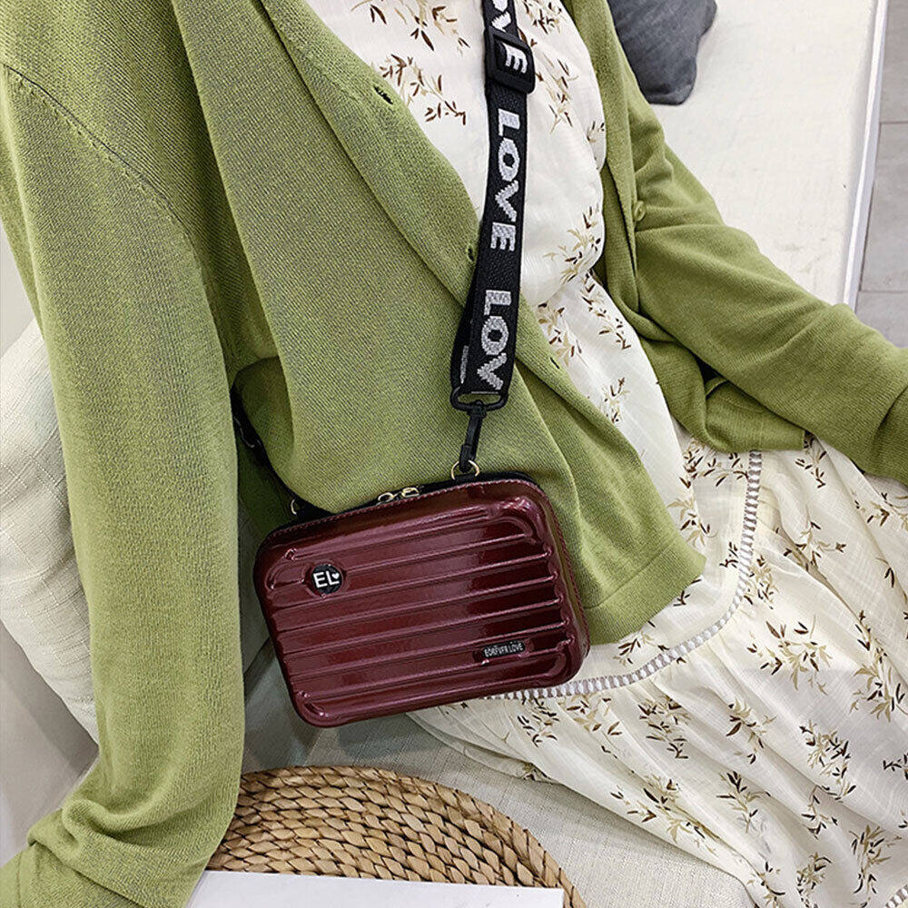 New Fashion Hard Shell Mini valiză în formă de umăr genți de mână pentru călătorie portabil mic geantă cosmetică geanta pentru telefon mobil cu fermoar geantă de mână ambreiaj