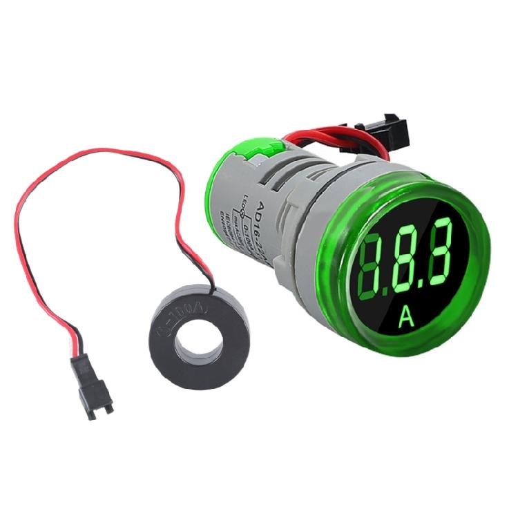 22mm Round LED Ammeter Voltmeter Display Voltage Current 0-100A Meter Indicator LED Display for Industrial Equipment
