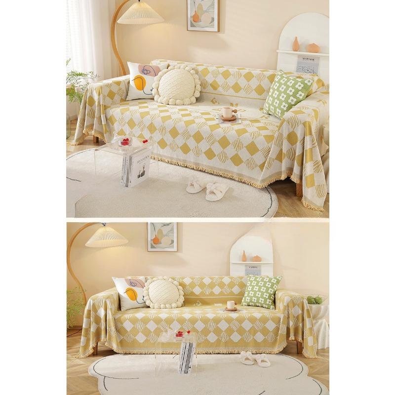 Sofa Cover Cloth, Full Cover Blanket, Backrest Cover Cloth, Anti Slip Sofa Cushion, Universal Cover, Anti Cat Scratch, All Season Universal