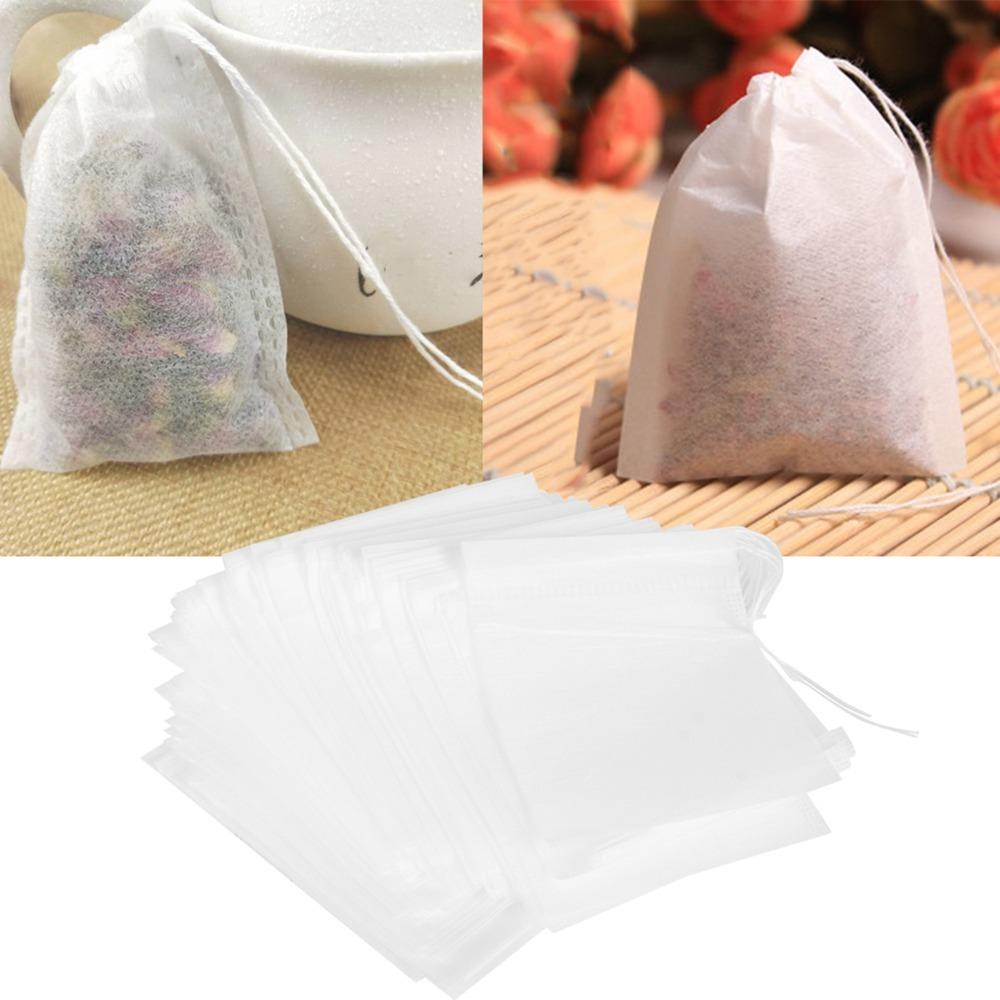 

100Pcs Set Corn Fiber Tea Filter Bags 7x9cm Tea Infuser Tea Accessories Tea Bags Loose Leaf Tea