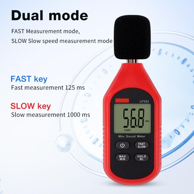 Portable Noise Level Tester Decibel Meter for Household Use for Monitoring Sound Level and Reducing Noise Pollution