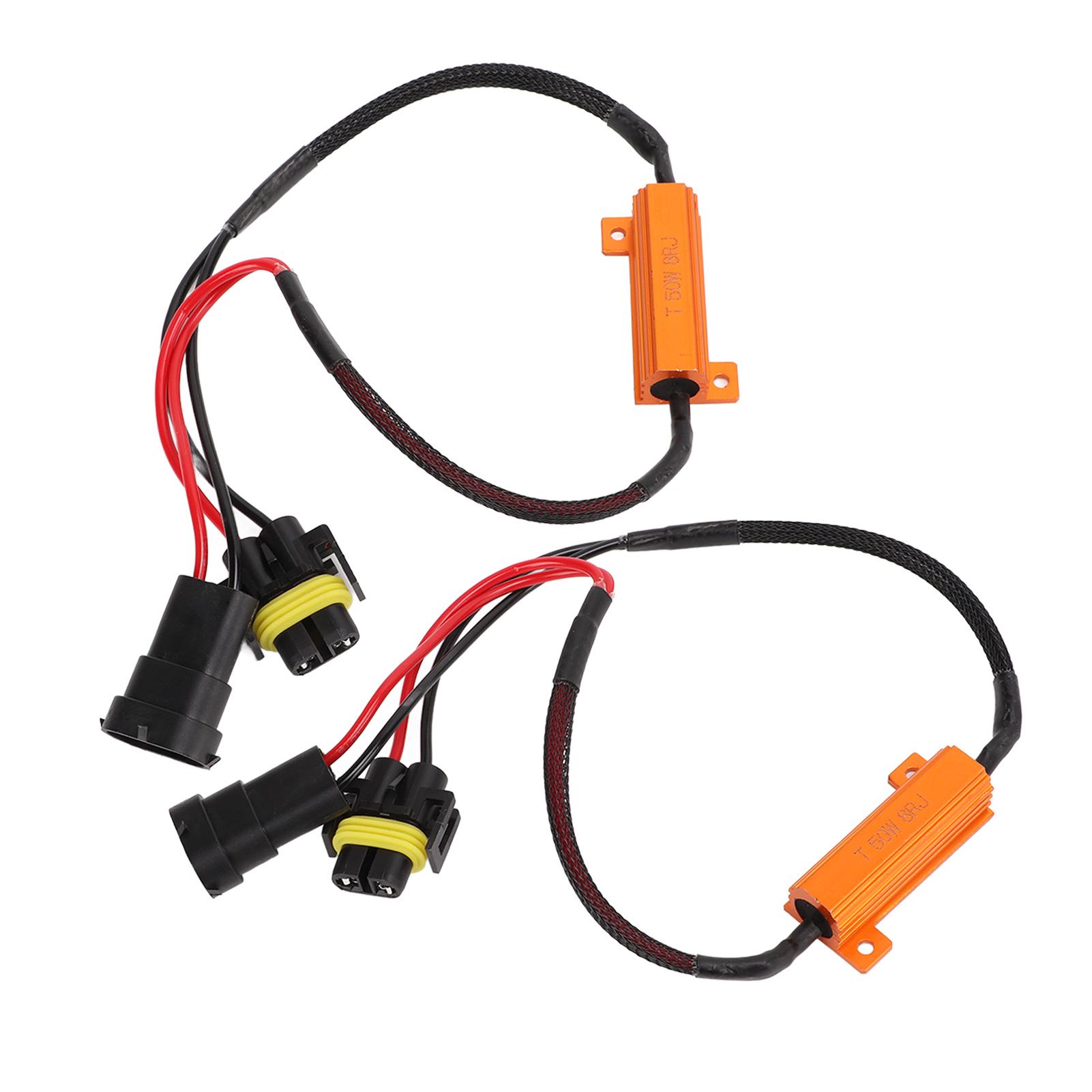 

2 шт. светодиодный резистор все в одном дизайне тонкая работа легкий портативный светодиодный задний фонарь