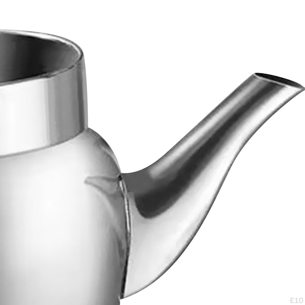 Stainless Steel Oil Dispenser Bottle Storage Container with Fine Mesh Strainer for Home Kitchen