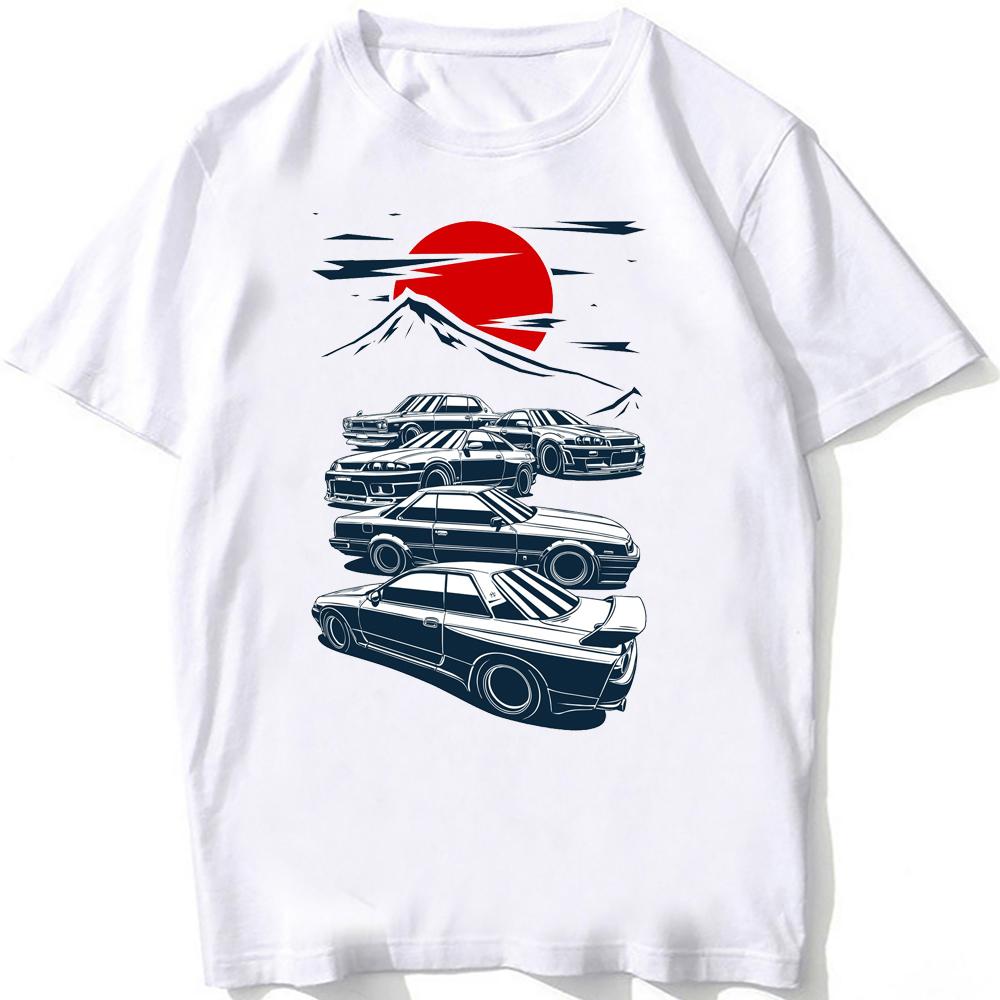 Harajuku JDM Legend Car T-Shirt Summer Men Short Sleeve Drive The Janpan Cars Sport TShirt Cool Boy Driver Race Casual TeesTops