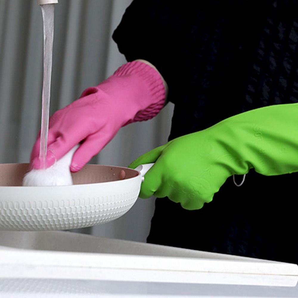 Protective Kitchen Dishwashing Repeatable Rubber Gloves Household Cleaning Gloves Cleaning Tool