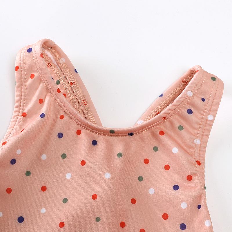 Costume da bagno intero da bambina con spalline e fantasia floreale - Carino Costume da bagno senza schiena per Estate e Primavera