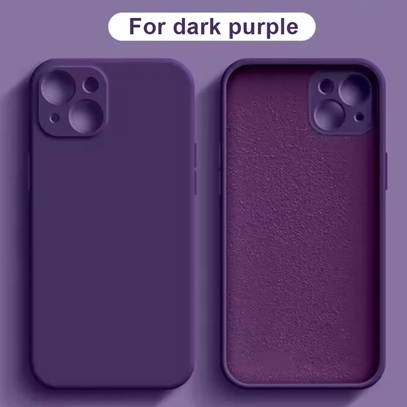Švestkově červená Pro iPhone 16 Pro Pouzdro iPhone 11 12 13 14 15 Pro Max 12 Mini 7 8 X XS XR Kryt Coque Funda Silikonové Měkké TPU Zadní Kryt