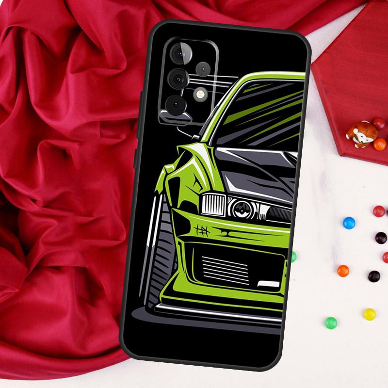 JDM Drift Car S13 S14 S15 Case For Samsung Galaxy A54 A34 A14 A53 A52 A51 A71 A13 A23 A33 A73 A12 A22 A32 Cover Funda