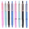 New New Retractable Press Type Fountain Pen Color Pen Body Notched Ink Pen Calligraphy Practice Exchangeable Ink Writing Pen
