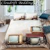 Movie Theater Duvet Cover Set Cinema Ticket Bedding Set Filmstrip Comforter Cover Bedroom Decor Bedspread Cover Full Size