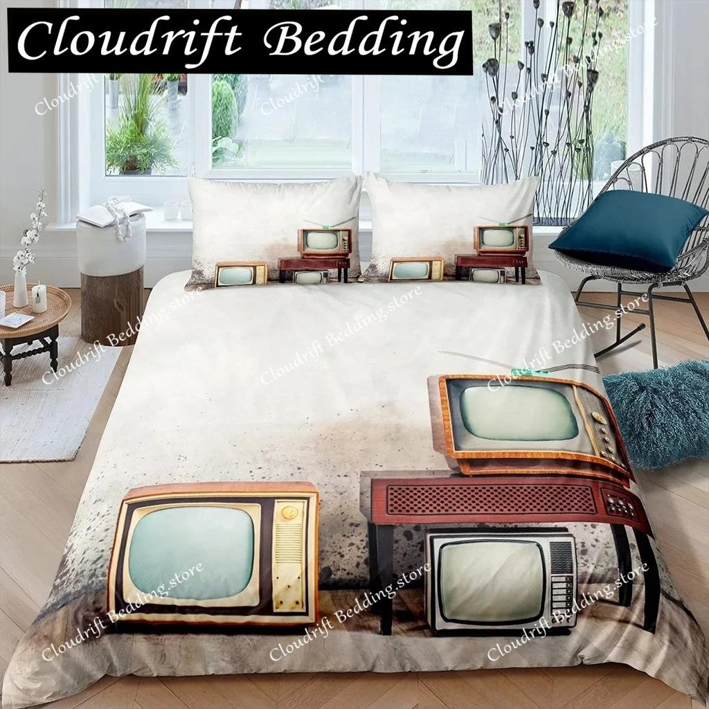 Movie Theater Duvet Cover Set Cinema Ticket Bedding Set Filmstrip Comforter Cover Bedroom Decor Bedspread Cover Full Size