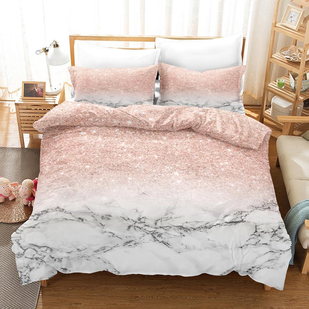 Art Pattern Bedding Sets Comforter Quilt Bed Cover Duvet Cover Pillow Case 2-3 Pieces Sets Kids Adult Size Home Decoration