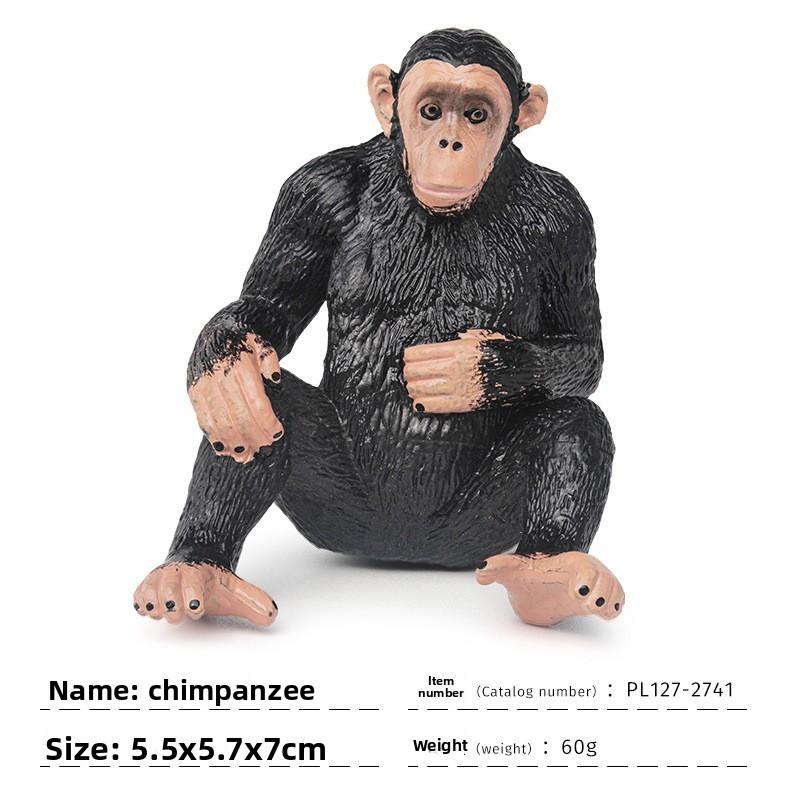 Realistic Gorilla Nature Scene Pvc Statue For Kids Educational Play
