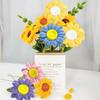 2Pcs Pipe Cleaner 35CM Artificial Flowers Home Decor Finished Flowers Handmade African Sunflower Bouquet Woven Flower