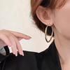 Fashion Stud Earrings with Large Hoop Designs, Women's New Style, High-end and Luxurious Style Ear Ring Accessories