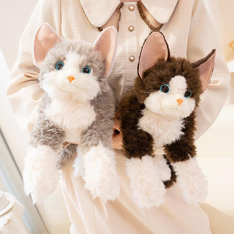 Plush Cat With Cartoon Design For Girls Bedroom Decor Gift Idea