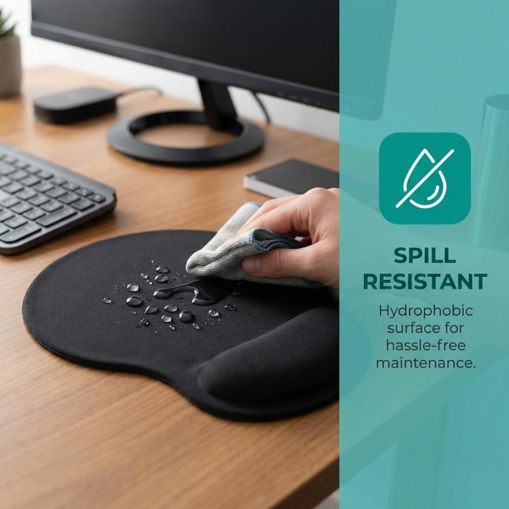 Premium EVA Mouse Pad with Wrist Support Non-Slip Waterproof Mice Mat Ergonomic Multiple Color Mousepad Computer Use