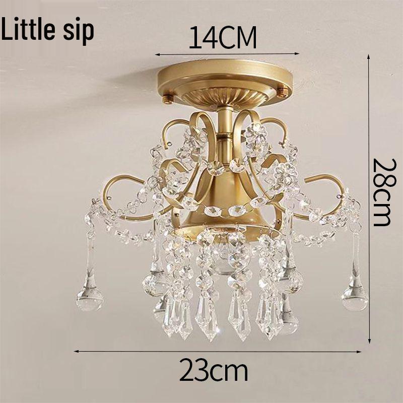 Crystal Chandelier for Bedroom, Hallway, or Living Room - European/American Style, 2025 Model