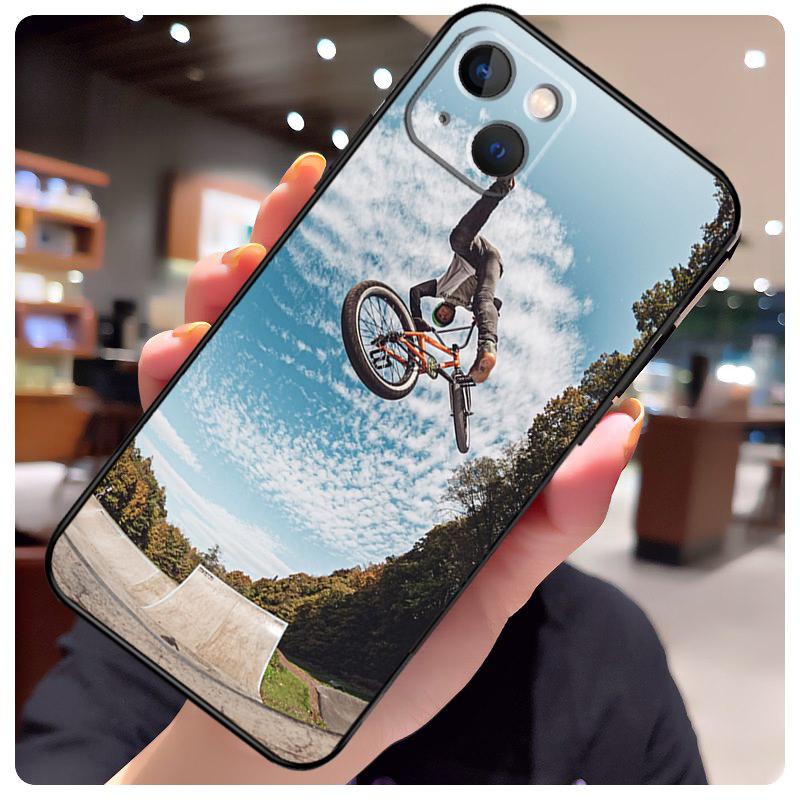 BMX Bike Extreme Sport Case For iPhone 16 Pro Max 14 13 12 11 15 17 Pro Max mini 15 16 Plus 16e 17 Air Phone Cover