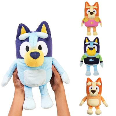 New Bluey Family Series Talking Plush Bingo Music Soundable Plush Toy Anime Figure Cute Animal Sing Dog Doll Kids Festival Gift