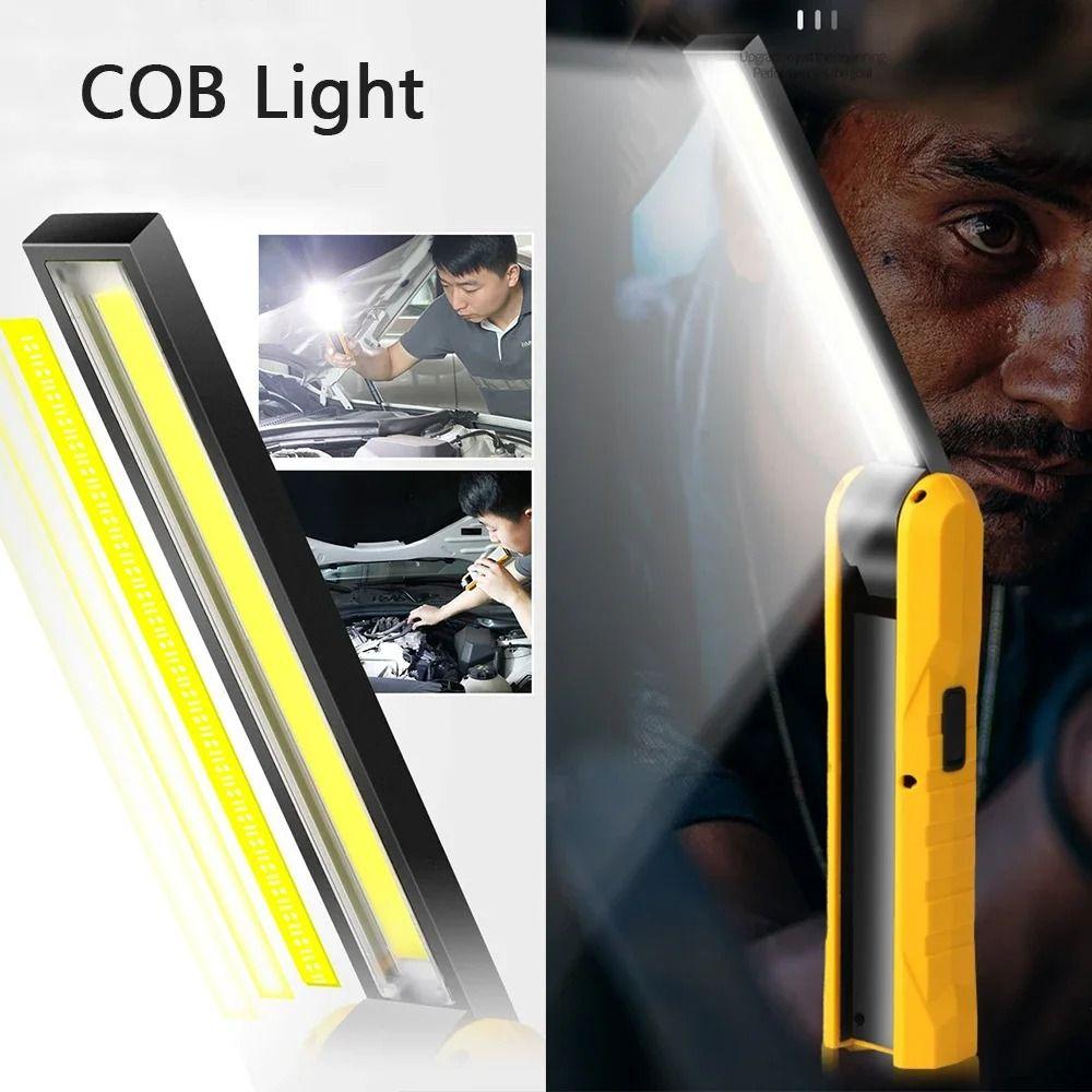 Folding Inspection Lamp Torch COB Light Multi-function Work Lamp  Riding