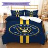Milwaukee Brewers Pattern Bedding Set Quilt Cover Pillowcase Home Decor Gift (1 * duvet cover + 2 * pillowcase, without core)