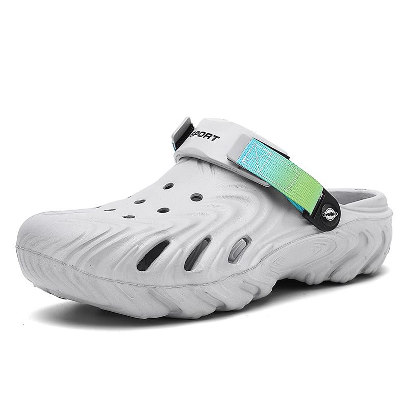 Summer Clogs Sandals 47 Men Clogs Eva Slippers Soft Sole Breathable Beach Slippers Men Home Slippers Outdoor Antiskid Slippers 44