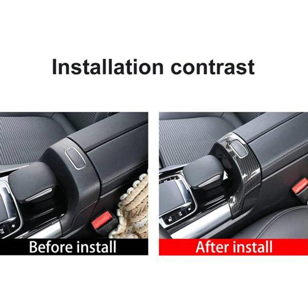 For Mercedes Benz B GLB GLA Class W247   Car Center Armrest Box Switch Button Cover Trim Frame Decor Accessories