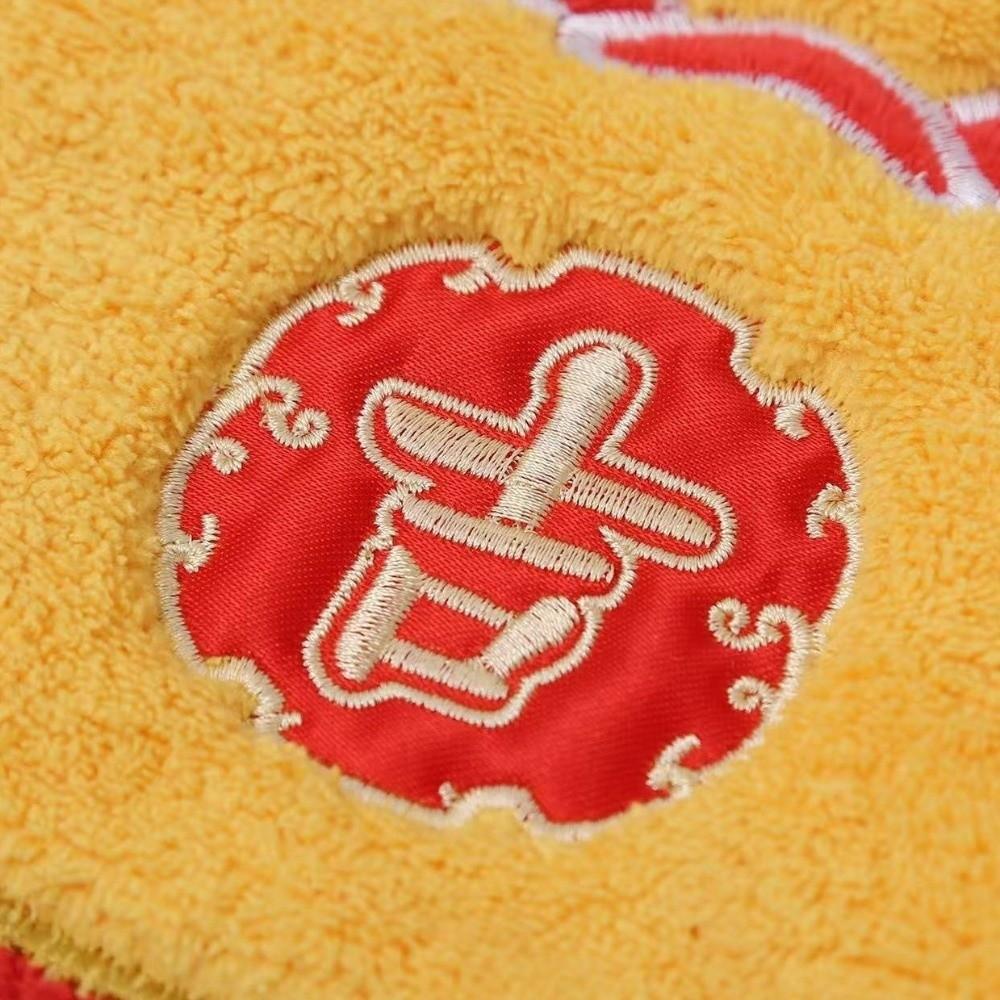 Quick Drying Hand Towel Gourd Shaped Soft Absorbent Kitchen Towels Blessing Coral Fleece Wash Hand Towel New Year Decoration
