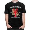 Louisiana Est 1812 Crawfish Leopard T Shirt Men Women Short Sleeve Casual Tee Shirt Streetwear Summer Pure Cotton Camisetas
