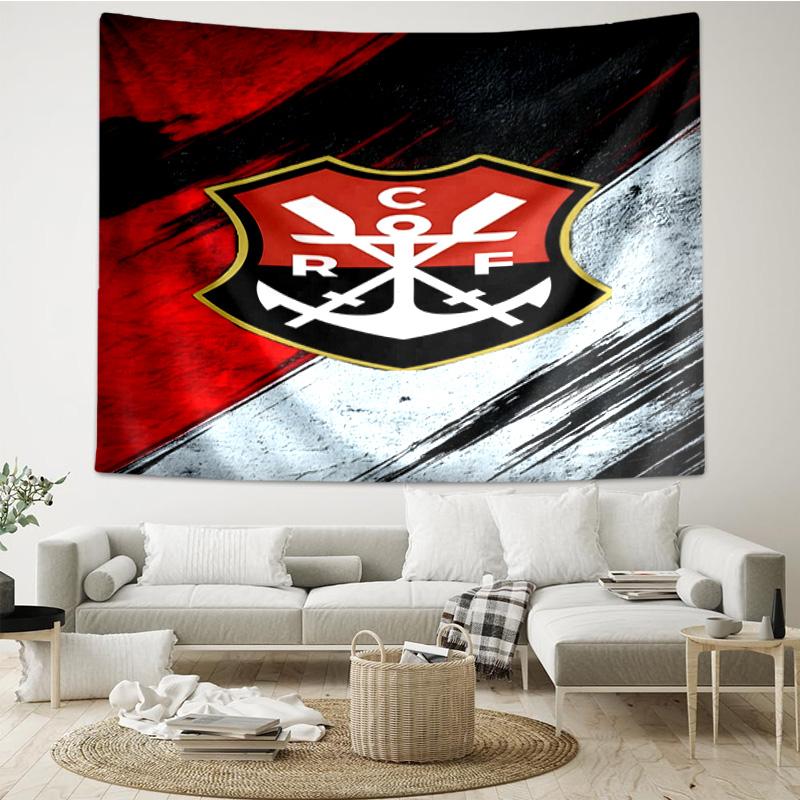 1PC Fla-mengo Club Crest Printed Tapestry Room Decoration Wall Hanging for Living Room Bedroom, dormitory, Birthday and Christmas gifts
