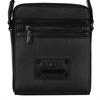 Just cavalli leather messenger bag men's gothic plate black