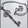 Vintage Skull Key Necklace