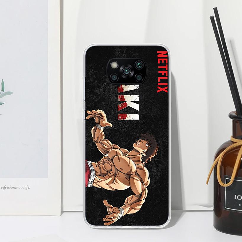 Baki the Grappler Original Anime Phone Case For Xiaomi Poco X7 X6 X5 M7 M8 Pro F7 Ultra Redmi 15C 15 13C 13 12C 12 10 10C 10A Ar
