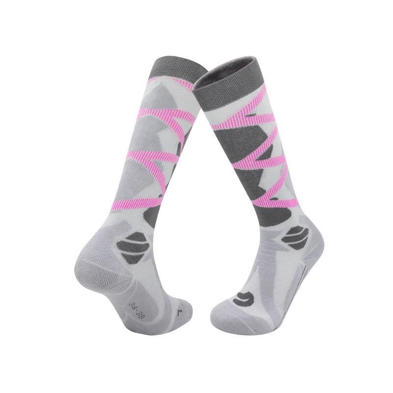 Invierno Cálido Espesamiento Calcetines de Esquí Calcetines de Senderismo Para Mujeres Hombres Niños Anti-Frío Esquí Aire Libre Calcetines Deportivos Altos