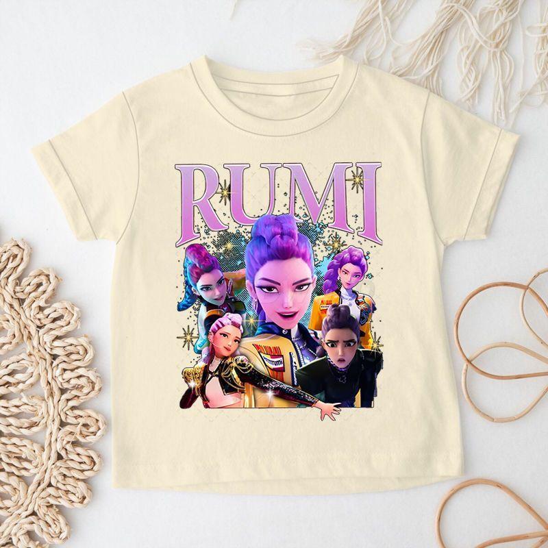 Children's Witch Hunt Team Short-sleeved T-shirt, Summer Girls' Fashionable Pure Cotton Top