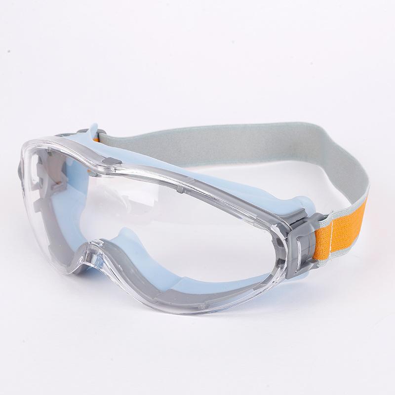 Large Frame Protective Goggles HD Transparent Anti-Ultraviolet Waterproof Anti-Fog Riding And Skiing Safety Sports Glasses
