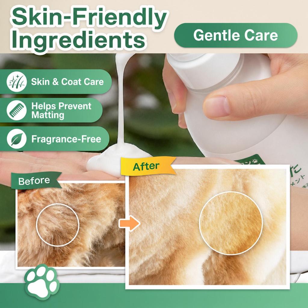 Approved by Dogs Additive-Free & Fragrance-Free Treatment Hypoallergenic Coat Care Organic Pet Treatment Made In Japan OneWoof 300g 1 Bottle
