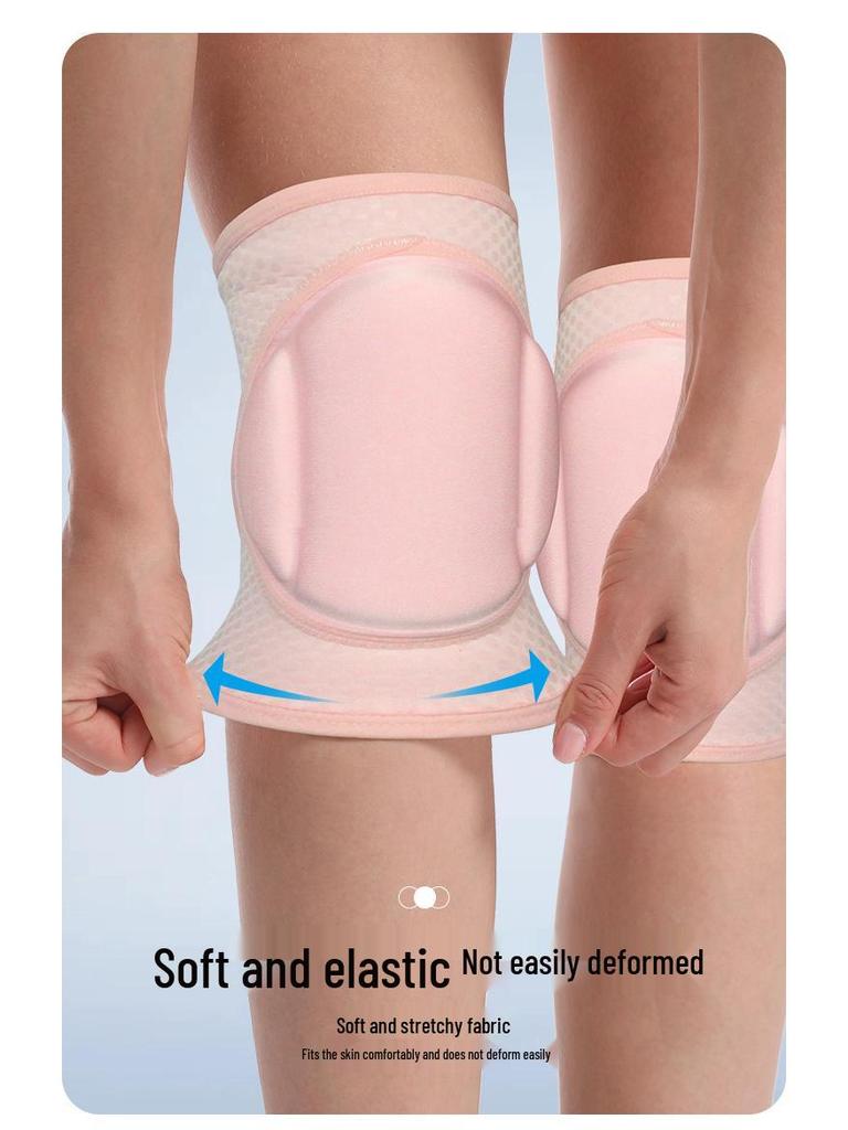 Professional Ladies' Thickened Knee Pads for Pole Dance, Yoga, and Sports - Anti-Collision Design