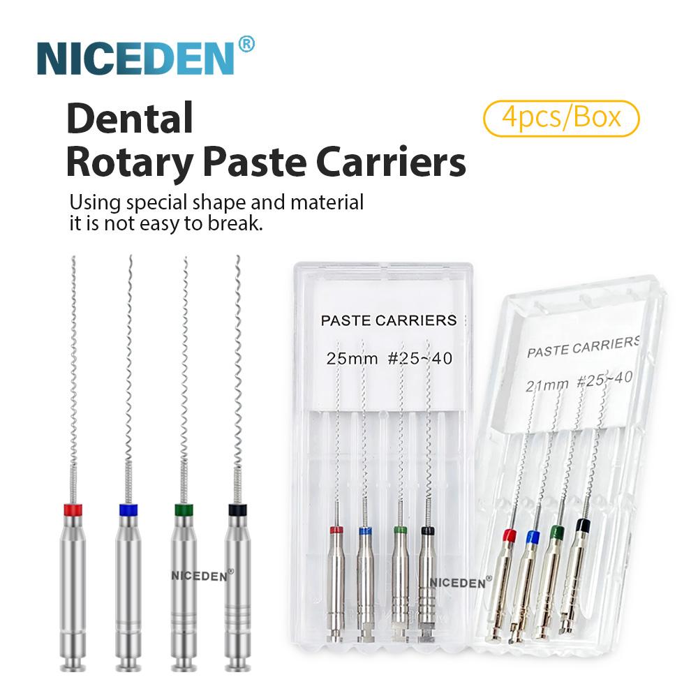 NICEDEN Dental Endodontic Drill Gates Glidden Peeso Reamers Rotary Paste Carriers 32mm/25mm Engine Use Stainless Steel Endo Files
