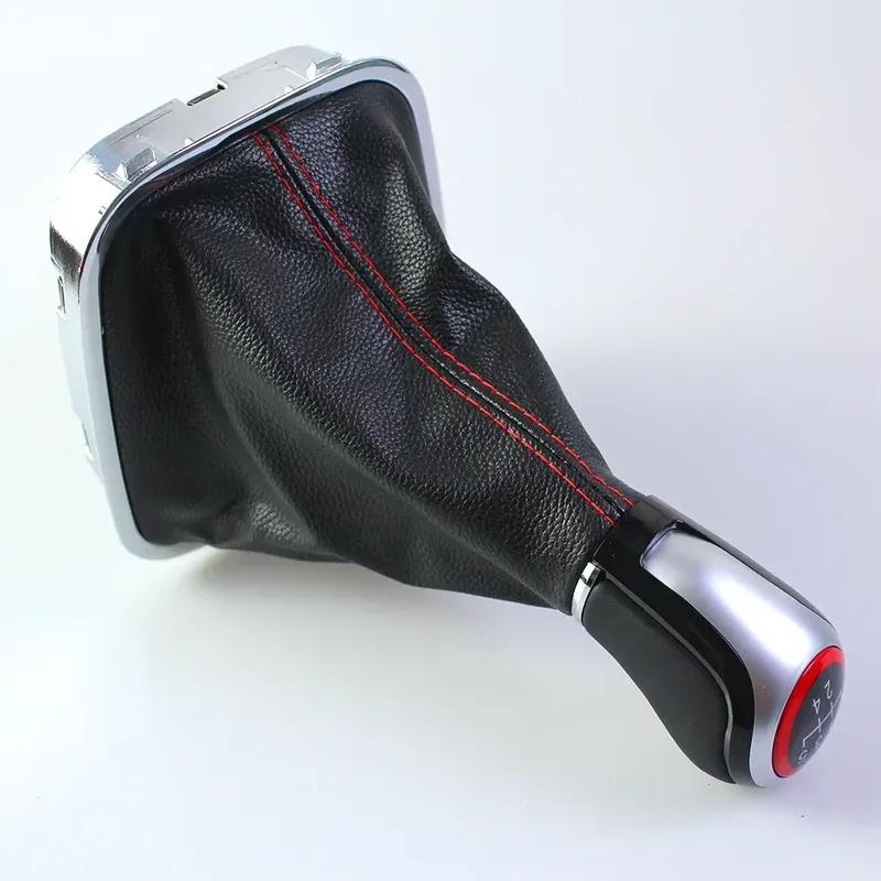 New Style Gear Shift Knob for VW Polo 6r 6c Hatchback Sedan 2011- MT 5/6 Speed Level Change Knob with Gaiter Boot Cover