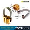 D172 Motor Generator Exciter Carbon Brush 25x32x60MM Graphite Copper