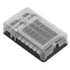 Fuse Block Blade Box Holder 12 Way Waterproof with LED Indicator for Vehicle Boat