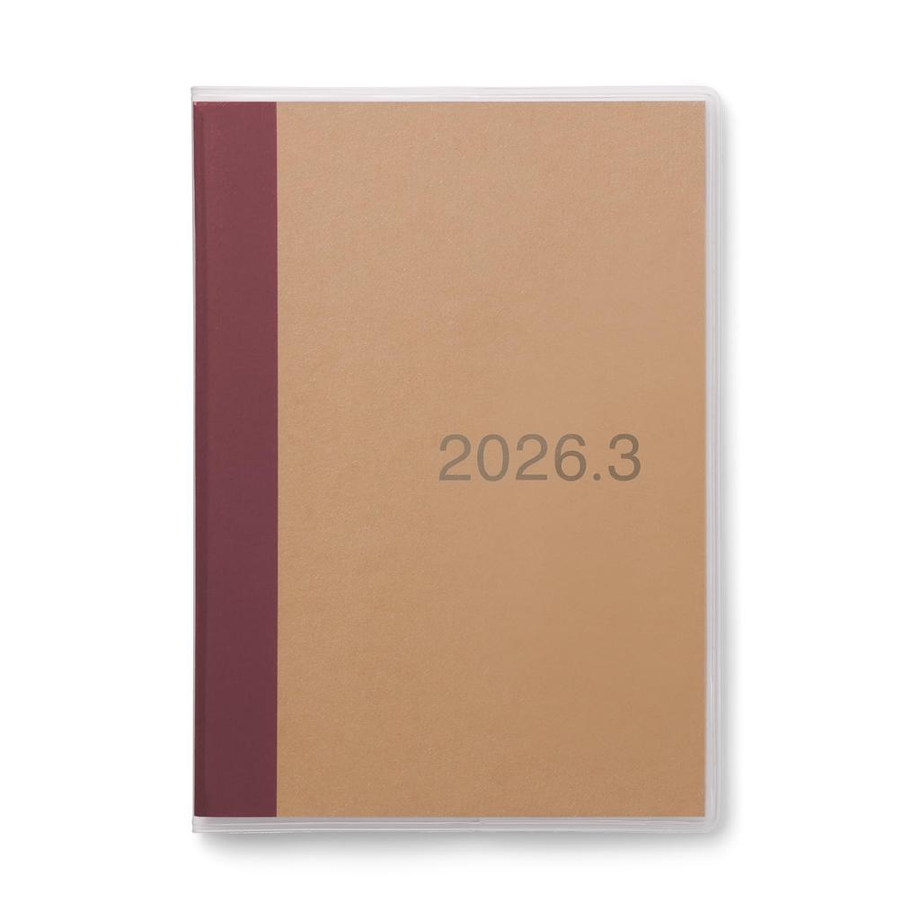 MUJI Monthly Schedule Book March 2026 Start A6 Size 76418771 (Sunday Start) - - -