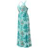 Women's Sleeveless Boho Maxi Dress Spaghetti Summer Tropical Style Beach Vacation